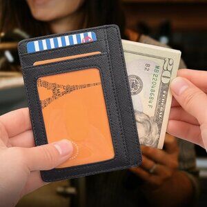 NEW Buffway Slim Minimalist RFID Blocking unisex Wallet